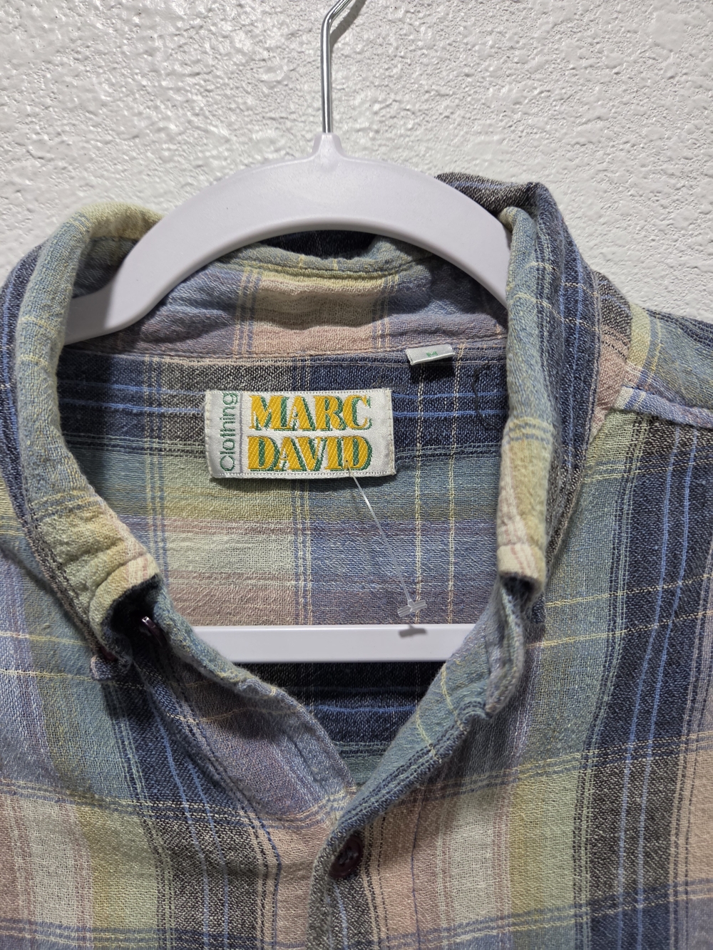 Men's Pastel Plaid Button-Down Shirt - Multi Pastel